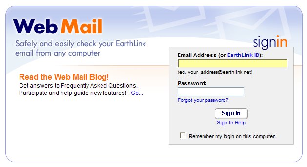 earthlink webmail